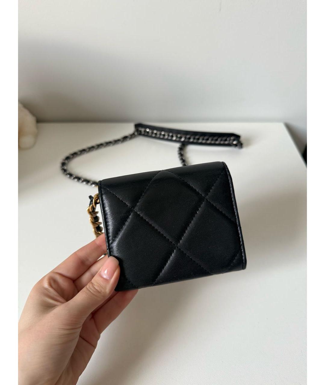 CHANEL Черная кожаная сумка через плечо, фото 4
