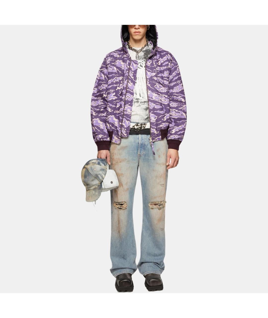 ACNE STUDIOS Голубые хлопковые прямые джинсы, фото 5