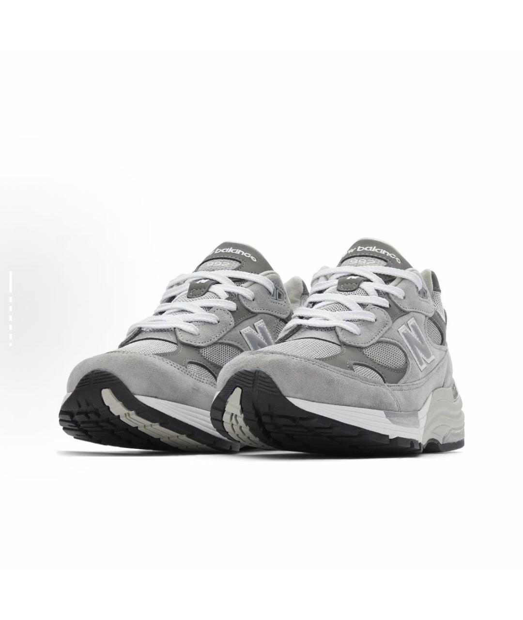 NEW BALANCE Серые замшевые кроссовки, фото 2