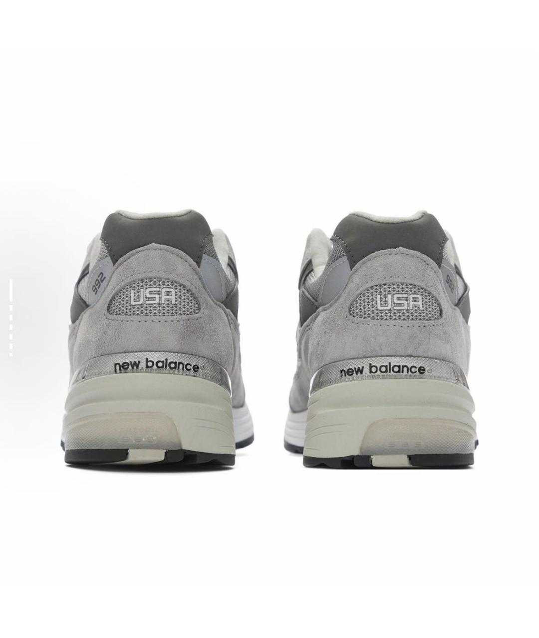 NEW BALANCE Серые замшевые кроссовки, фото 4