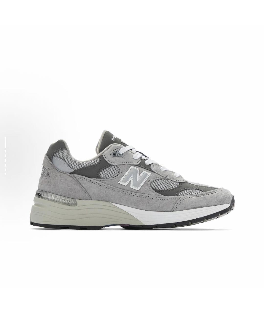 NEW BALANCE Серые замшевые кроссовки, фото 5