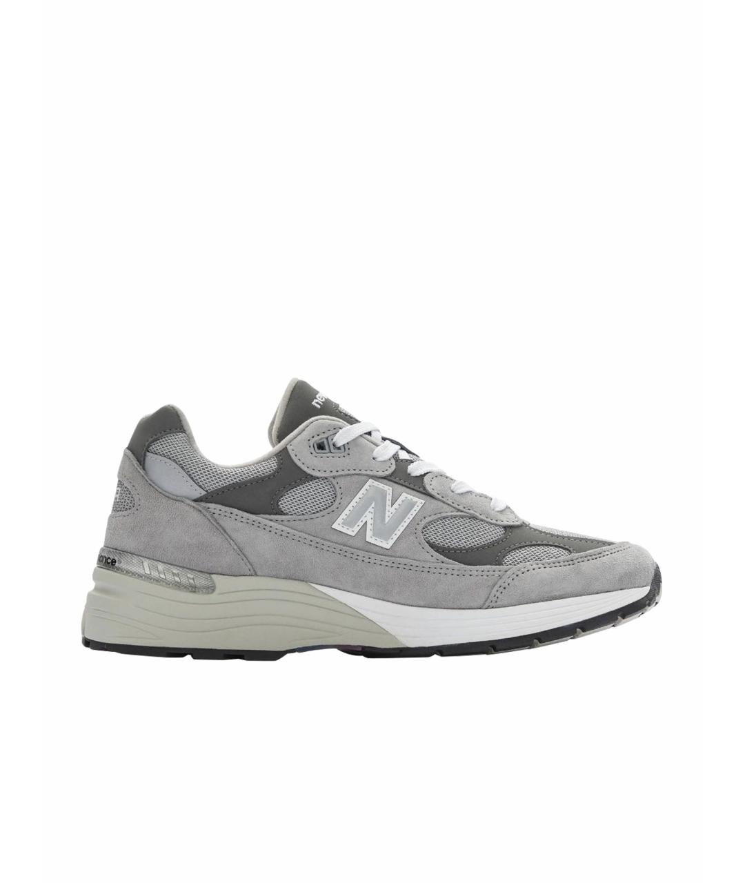 NEW BALANCE Серые замшевые кроссовки, фото 1