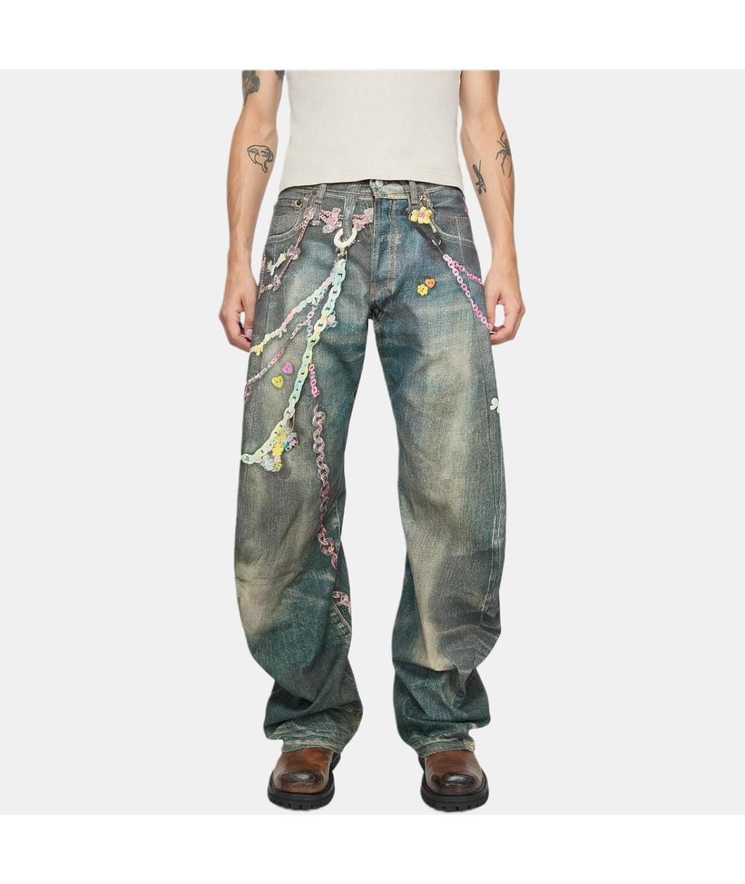 ACNE STUDIOS Синие прямые джинсы, фото 2