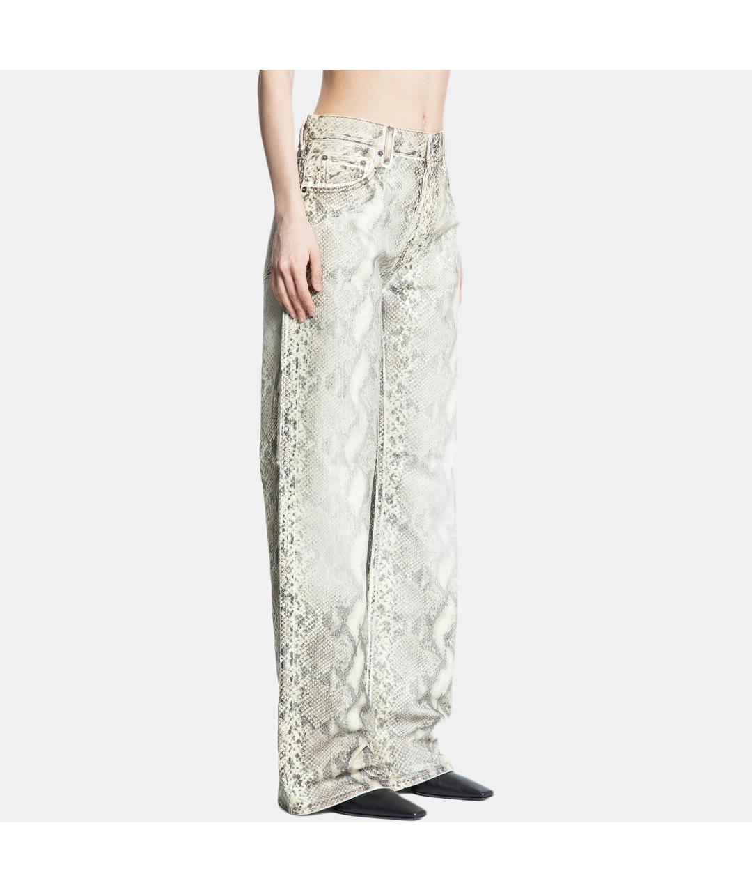 ACNE STUDIOS Серые прямые джинсы, фото 4