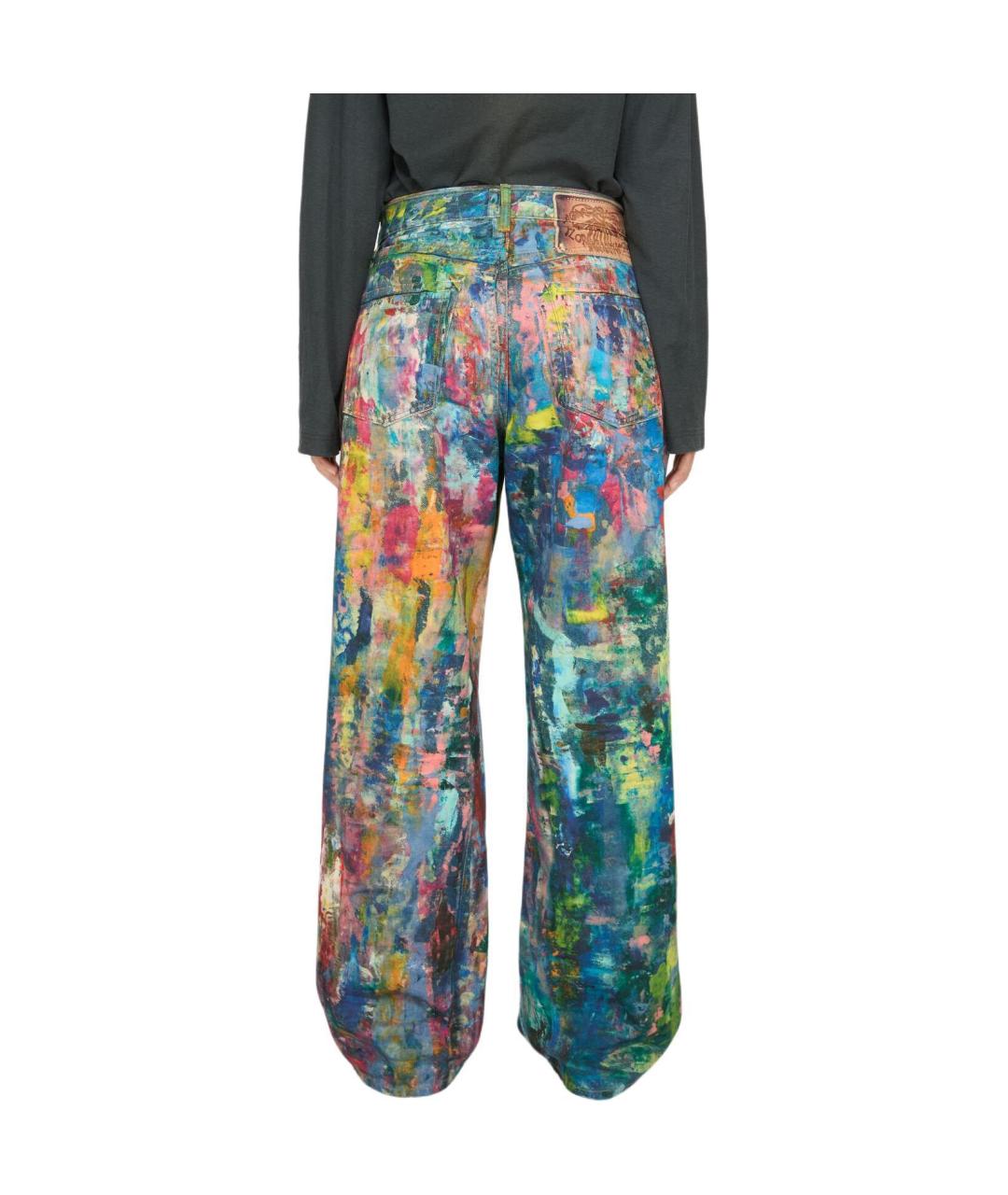 ACNE STUDIOS Синие хлопковые прямые джинсы, фото 4