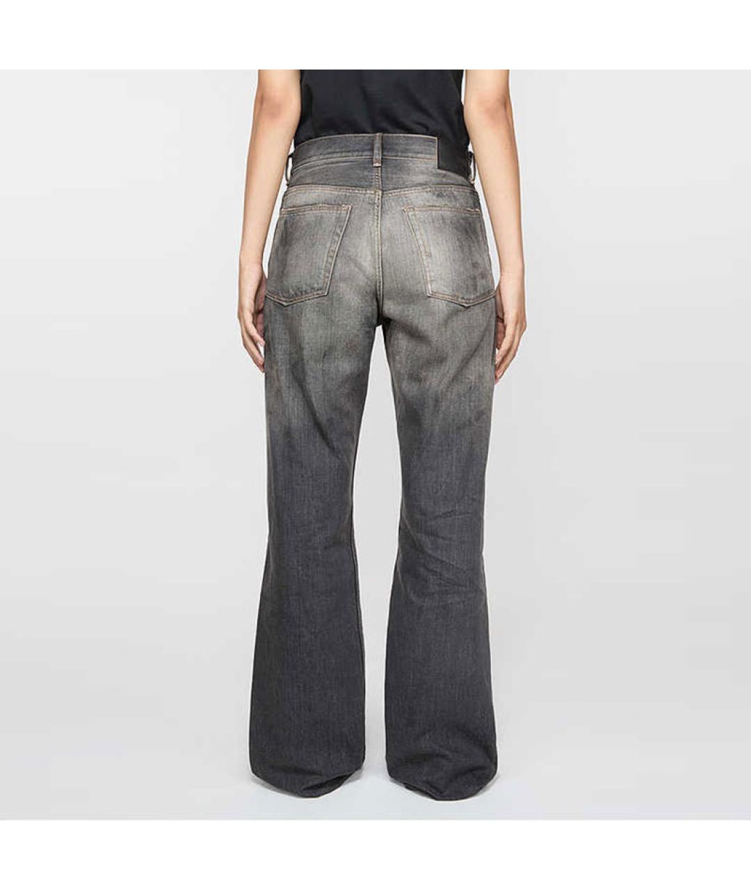 ACNE STUDIOS Черные хлопковые прямые джинсы, фото 2