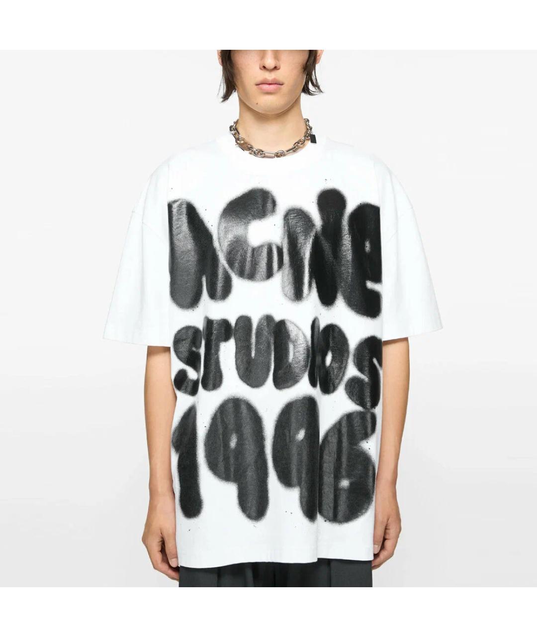 ACNE STUDIOS Белая футболка, фото 3