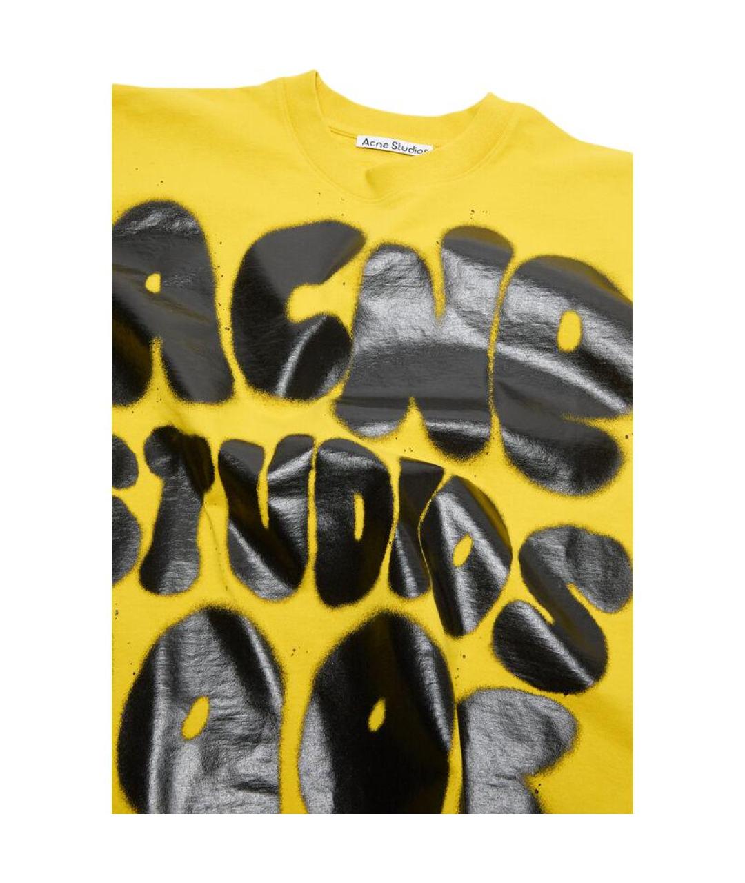 ACNE STUDIOS Желтая футболка, фото 2