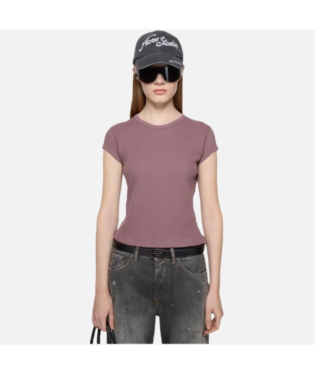 ACNE STUDIOS Фиолетовая футболка, фото 2