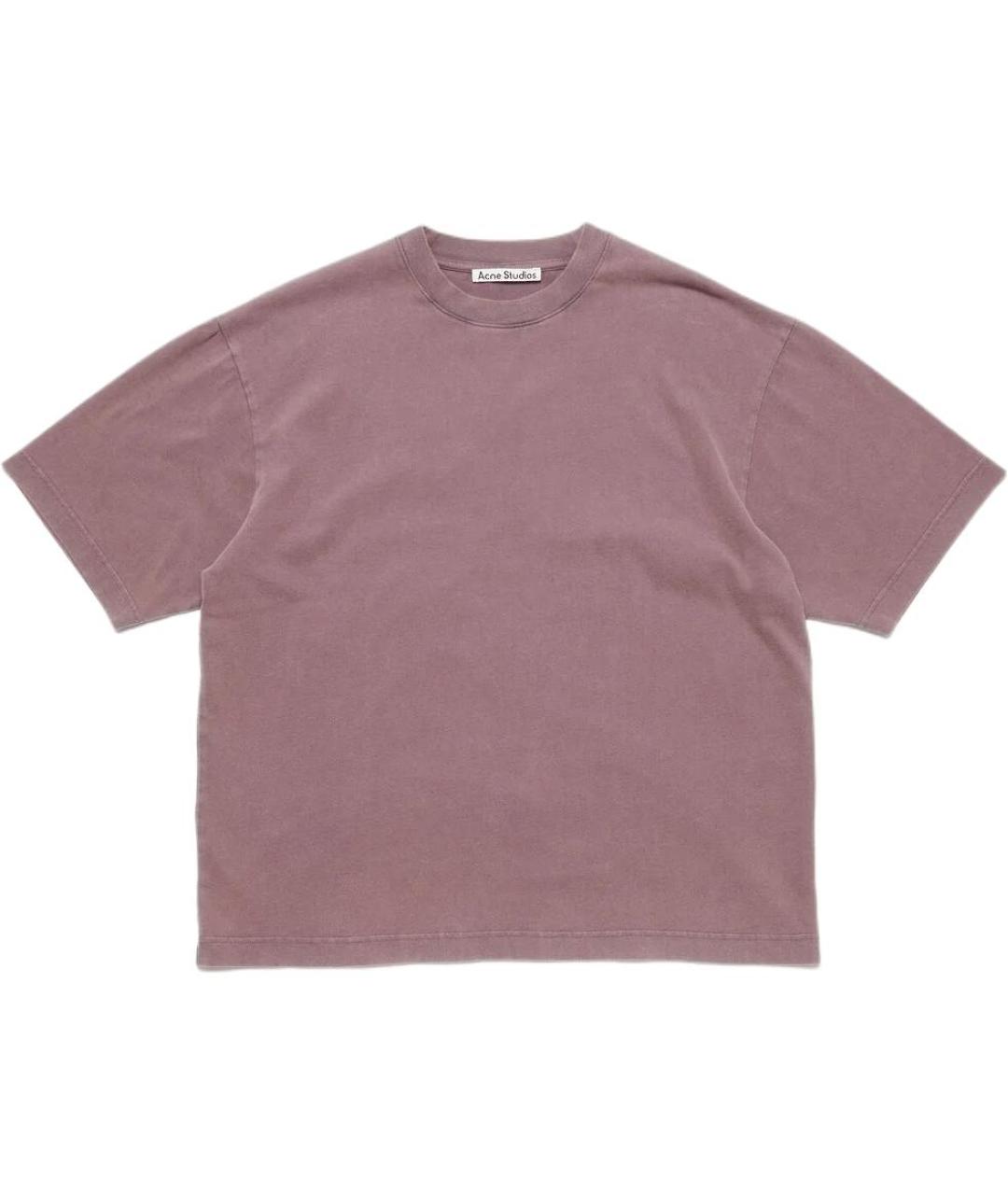 ACNE STUDIOS Фиолетовая хлопковая футболка, фото 1