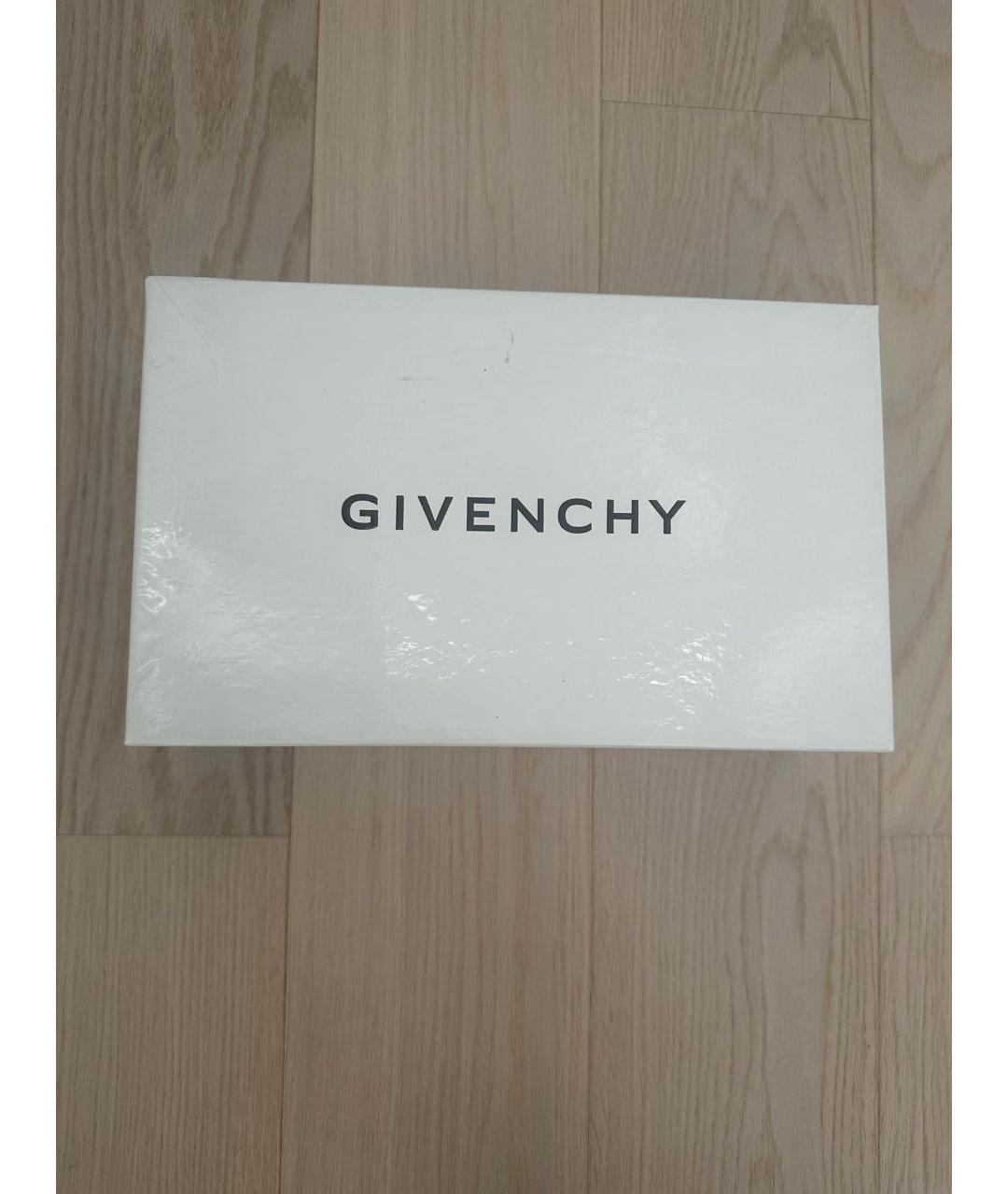 GIVENCHY Бежевые кожаные босоножки, фото 6