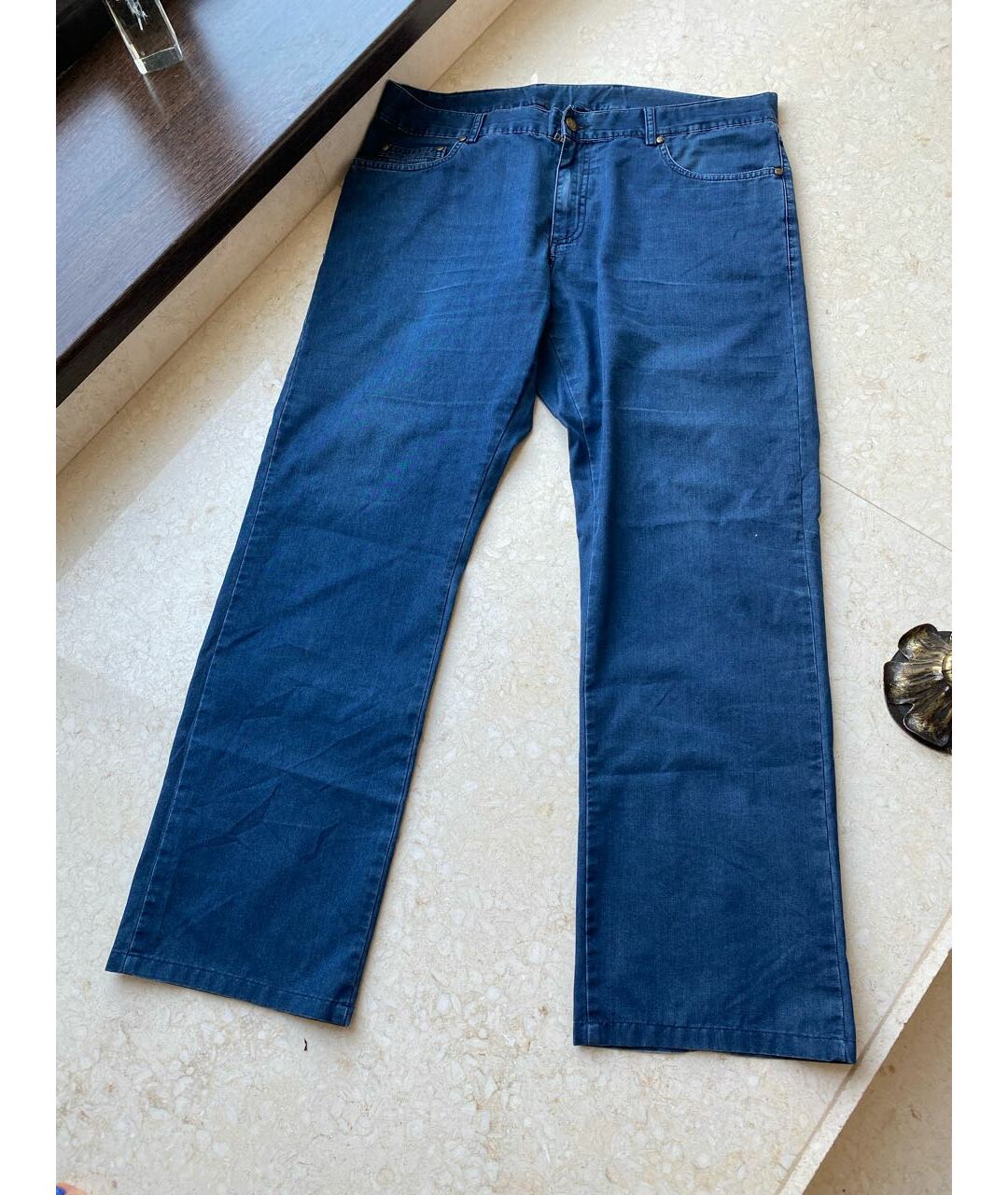 PAUL & SHARK Синие хлопко-эластановые повседневные брюки, фото 7