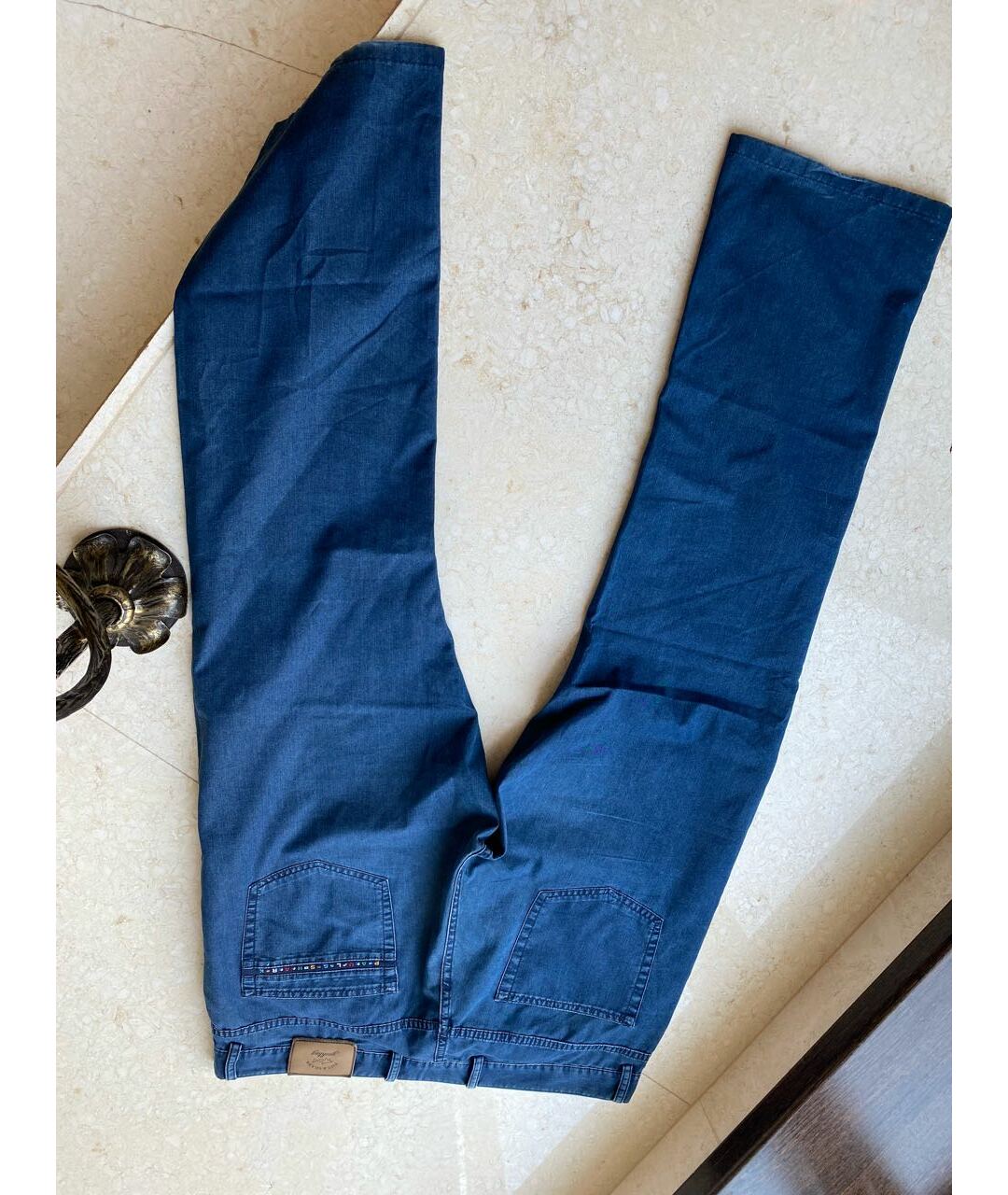 PAUL & SHARK Синие хлопко-эластановые повседневные брюки, фото 6