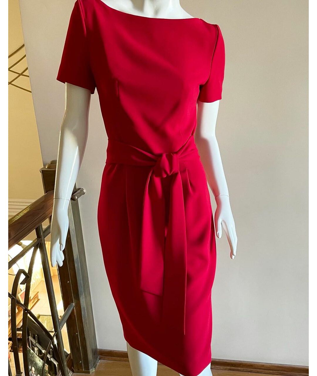 A LA RUSSE Красное вискозное коктейльное платье, фото 6
