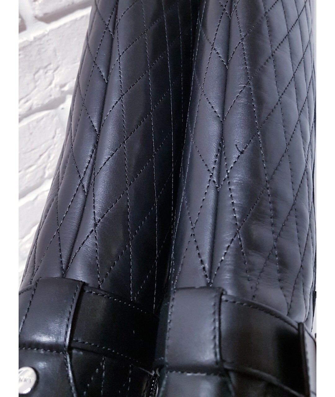 DKNY Черные кожаные сапоги, фото 8