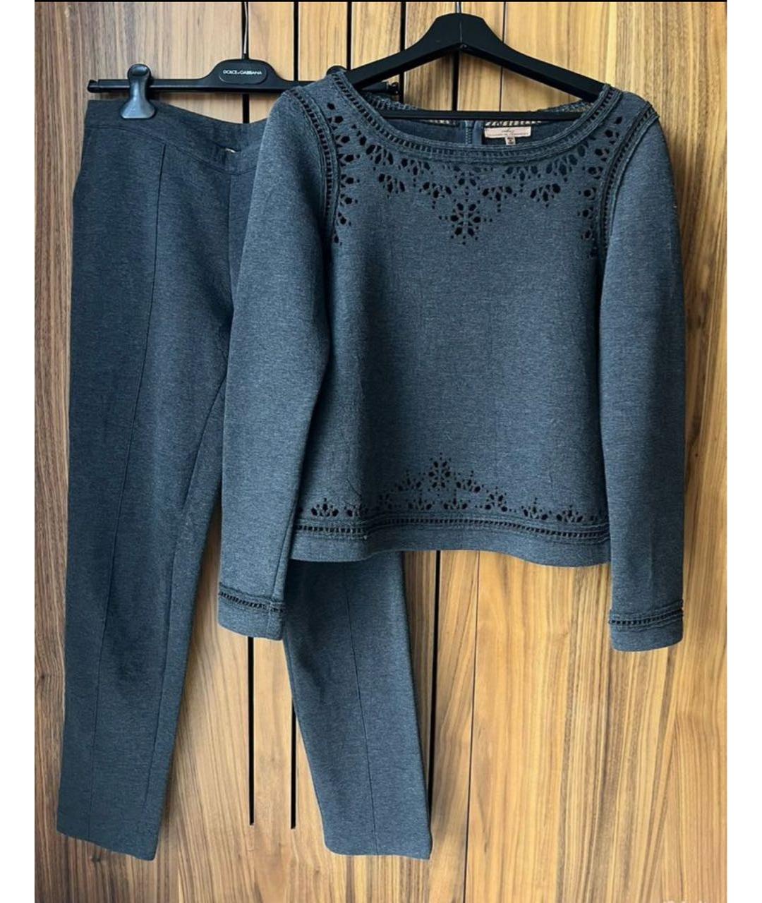 ERMANNO SCERVINO Антрацитовый костюм с брюками, фото 9
