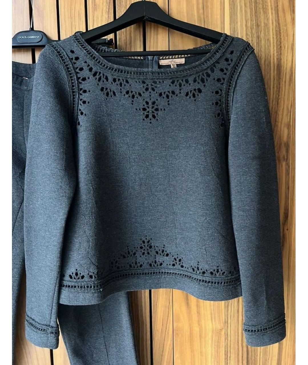 ERMANNO SCERVINO Антрацитовый костюм с брюками, фото 3