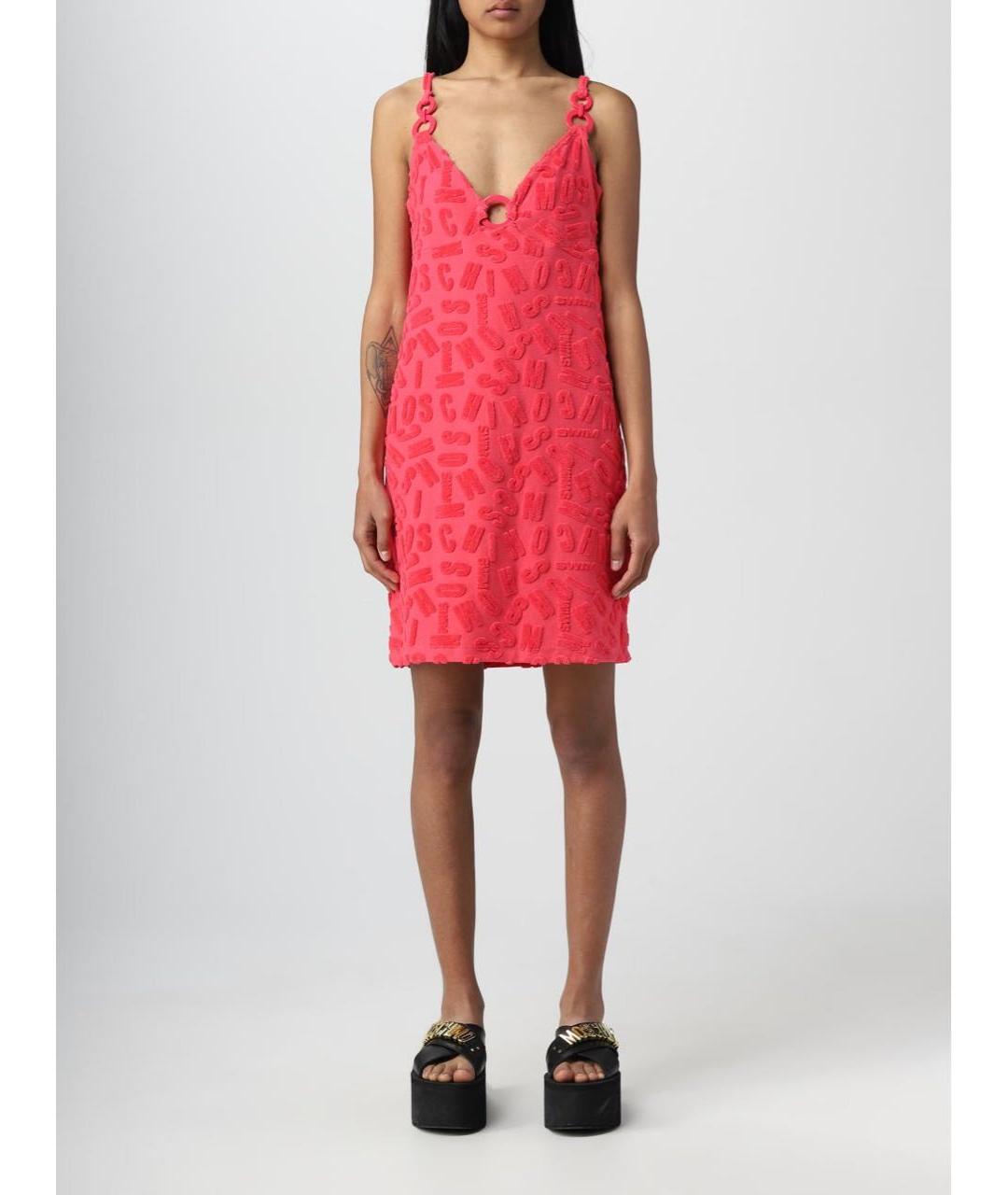 MOSCHINO Коралловое коктейльное платье, фото 3