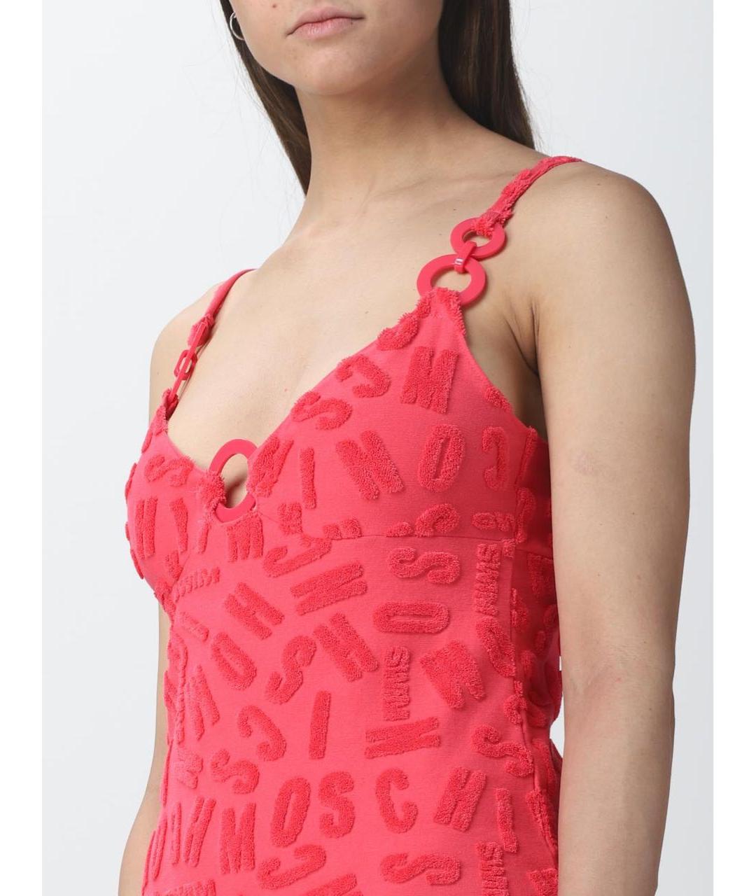 MOSCHINO Коралловое коктейльное платье, фото 2