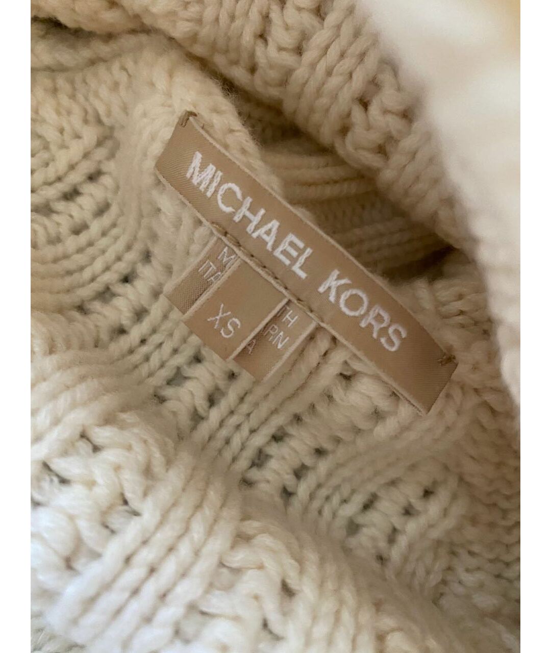 MICHAEL KORS Белый кашемировый джемпер / свитер, фото 2