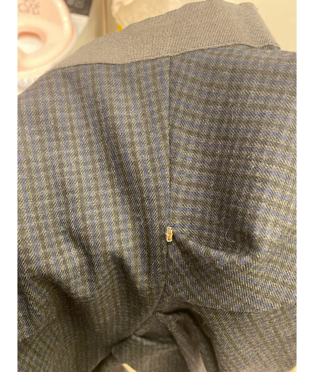 SPORTMAX Темно-синяя шерстяная юбка миди, фото 4