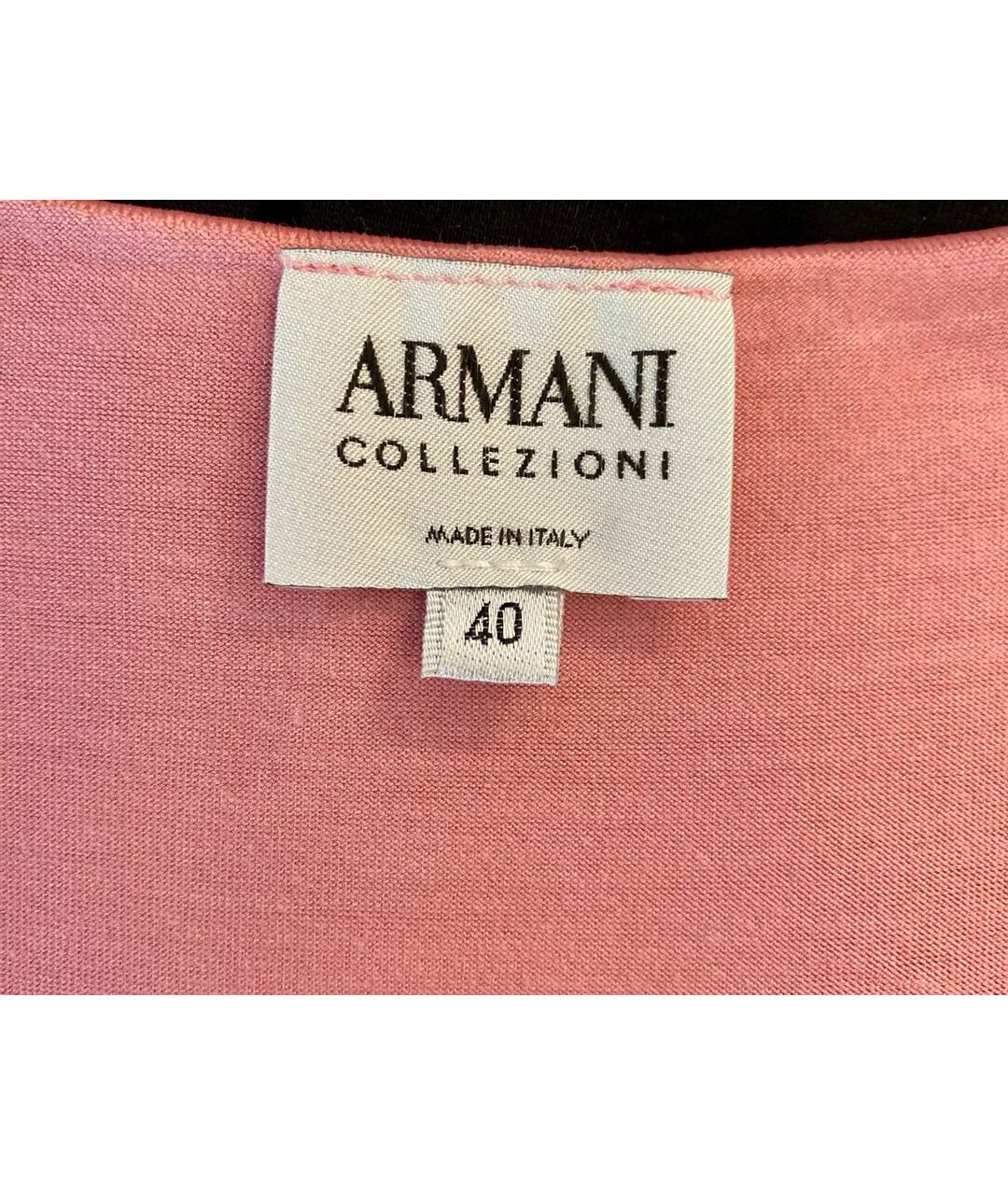 ARMANI COLLEZIONI Коралловая вискозная футболка, фото 3