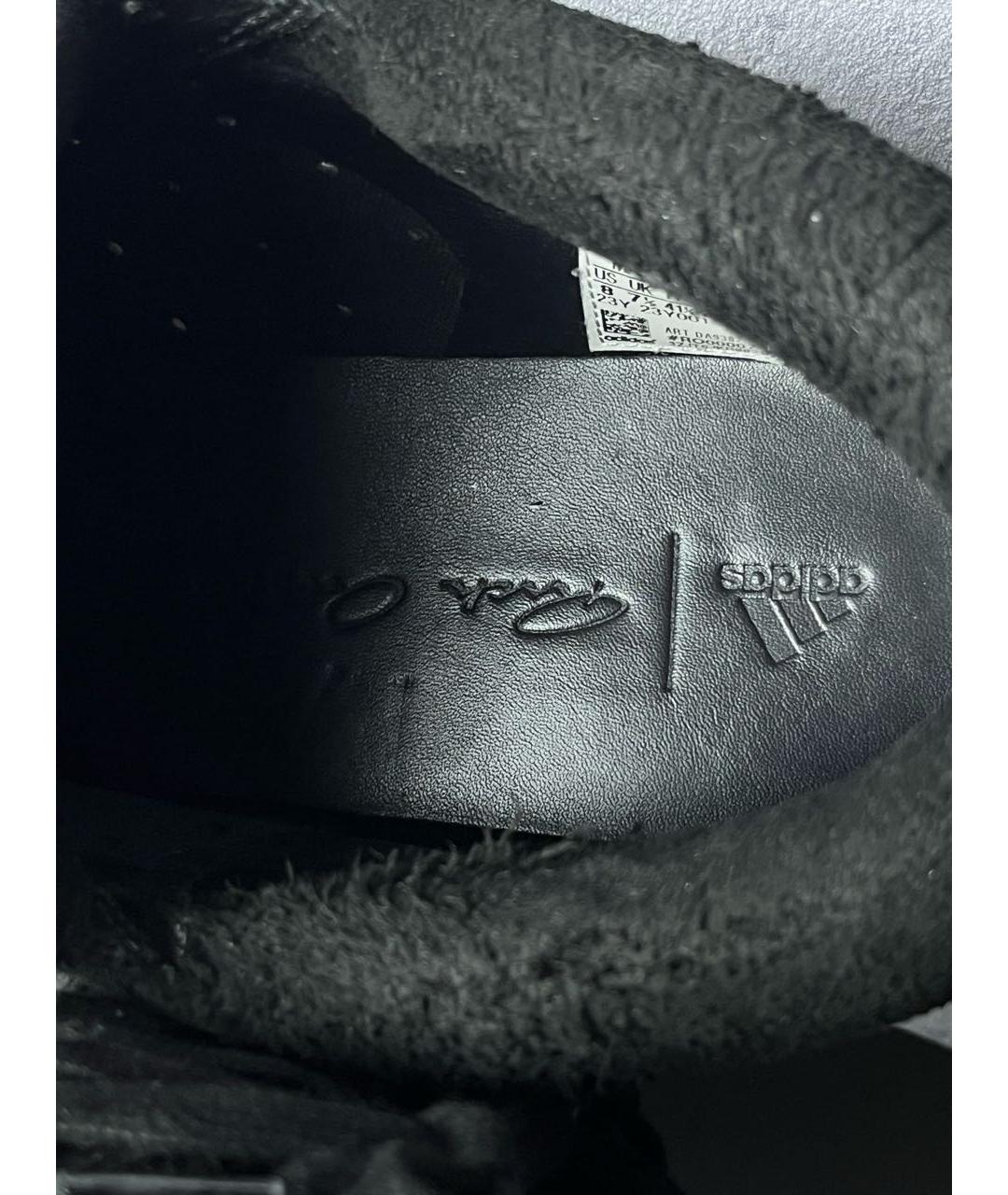 ADIDAS BY RICK OWENS Черные замшевые низкие кроссовки / кеды, фото 8