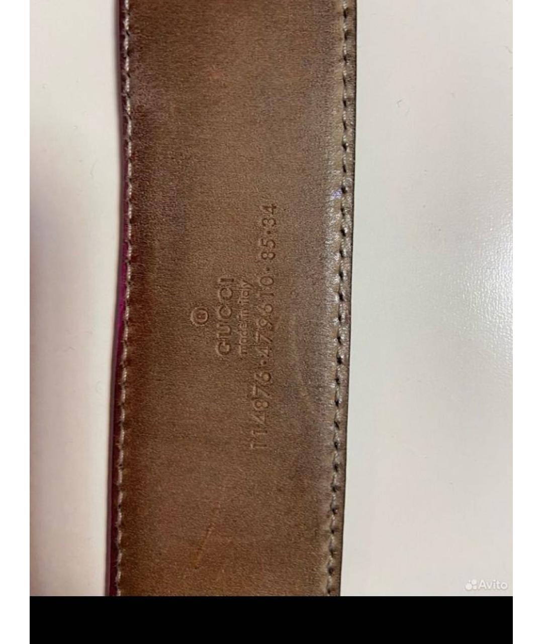 GUCCI Черный кожаный ремень, фото 3