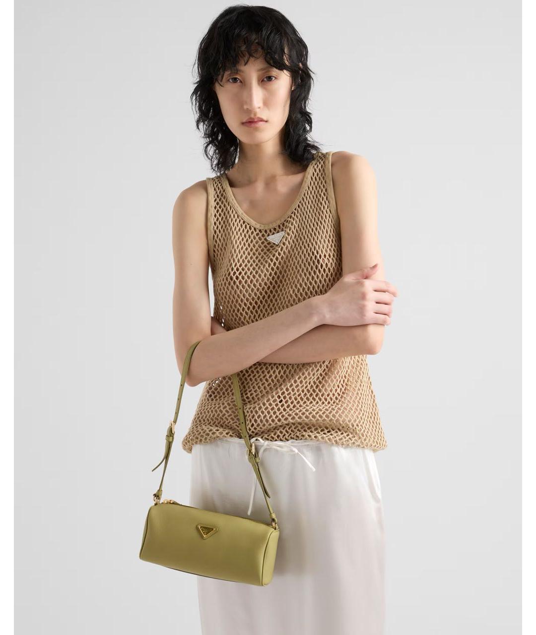 PRADA Бежевая хлопковая майка, фото 2