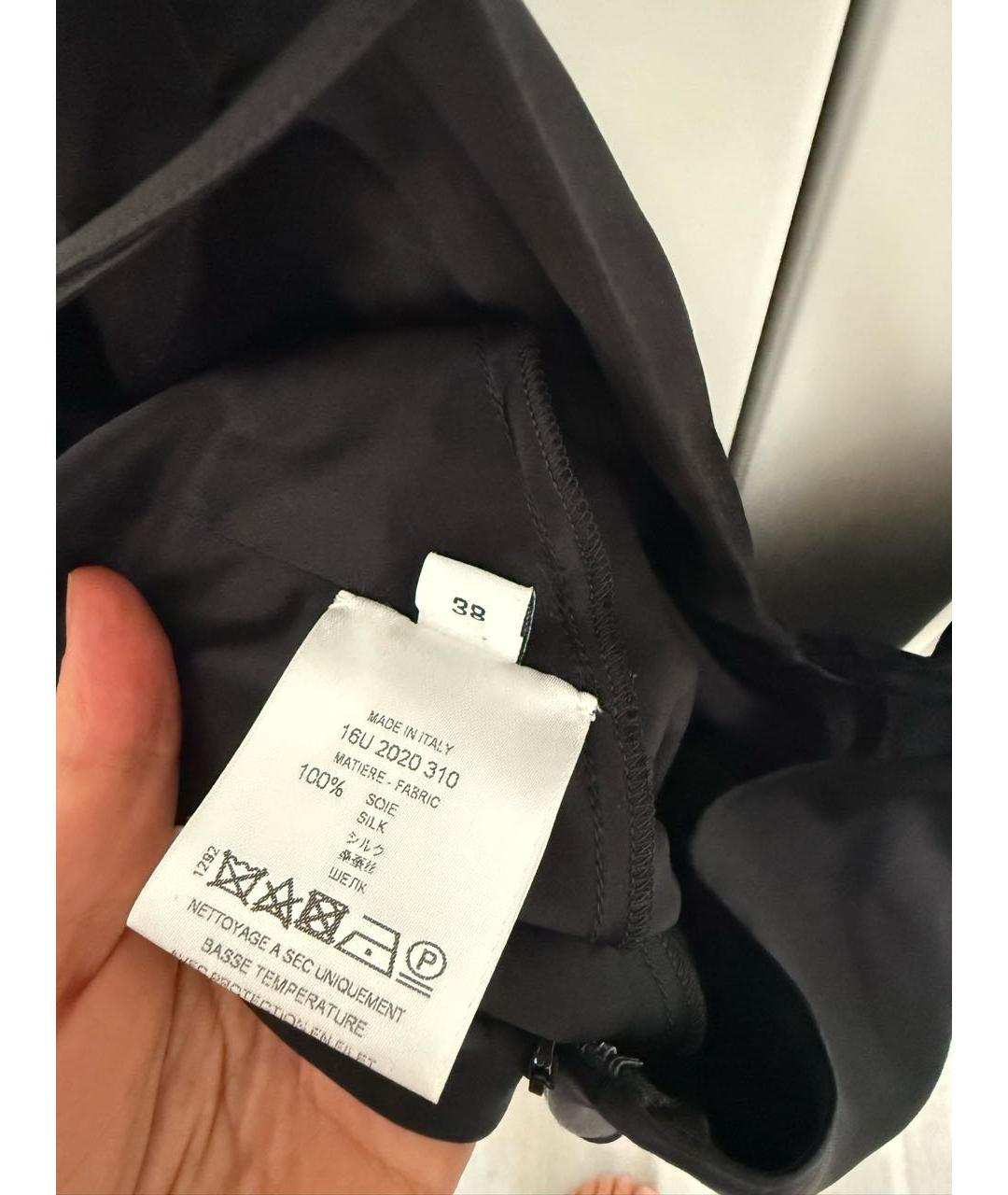 GIVENCHY Черное шелковое коктейльное платье, фото 3