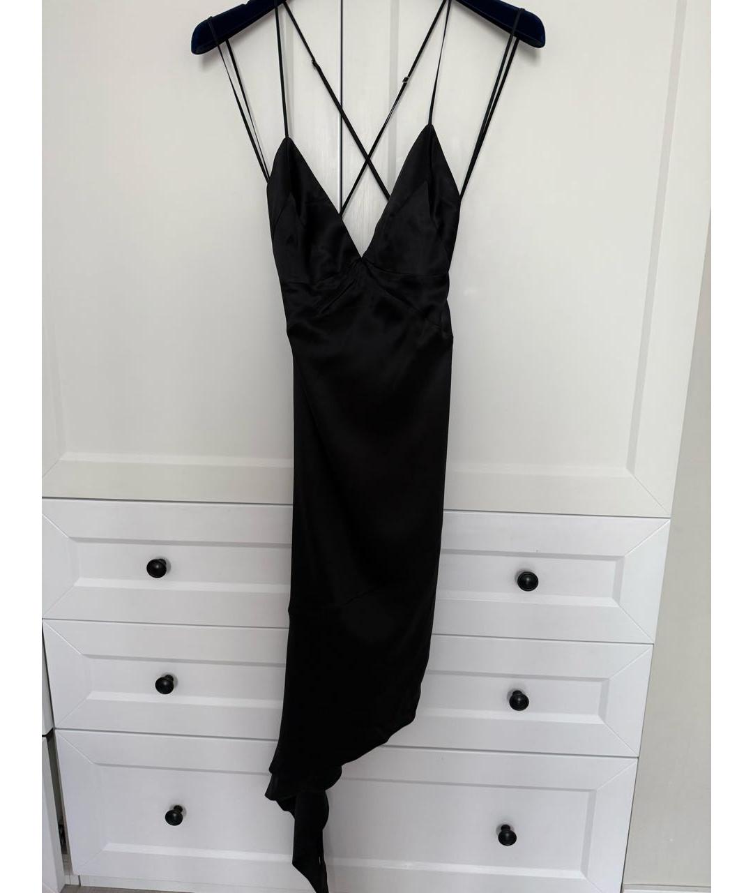 GIVENCHY Черное шелковое коктейльное платье, фото 6