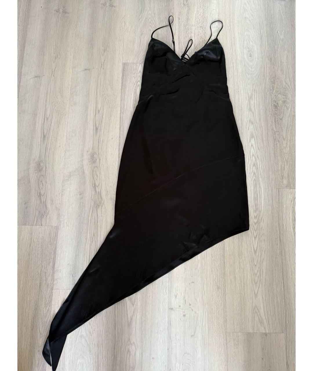 GIVENCHY Черное шелковое коктейльное платье, фото 5