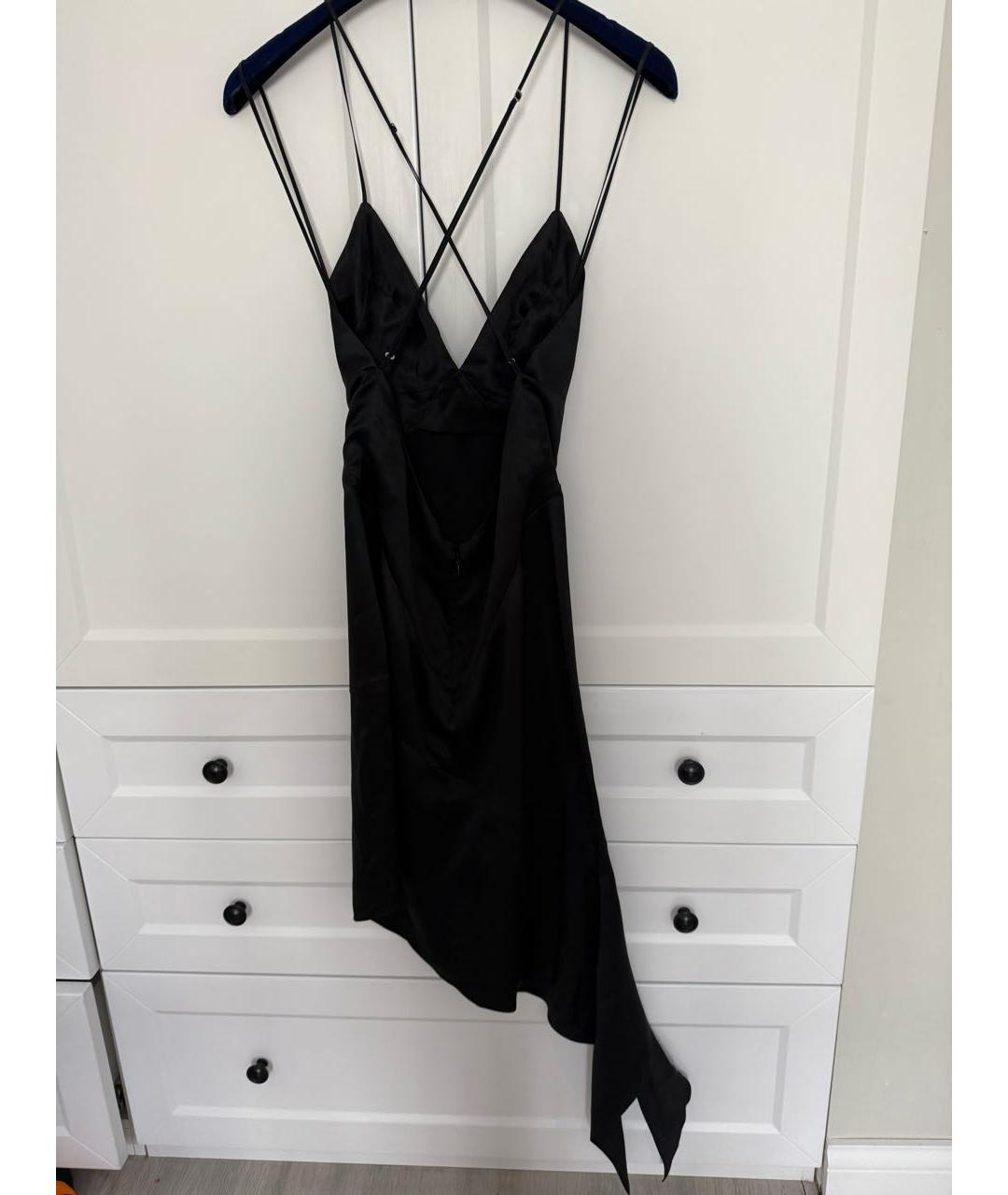 GIVENCHY Черное шелковое коктейльное платье, фото 2