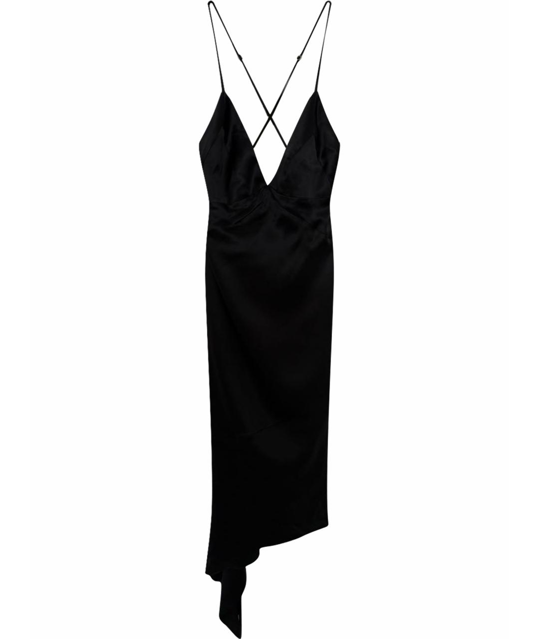 GIVENCHY Черное шелковое коктейльное платье, фото 1
