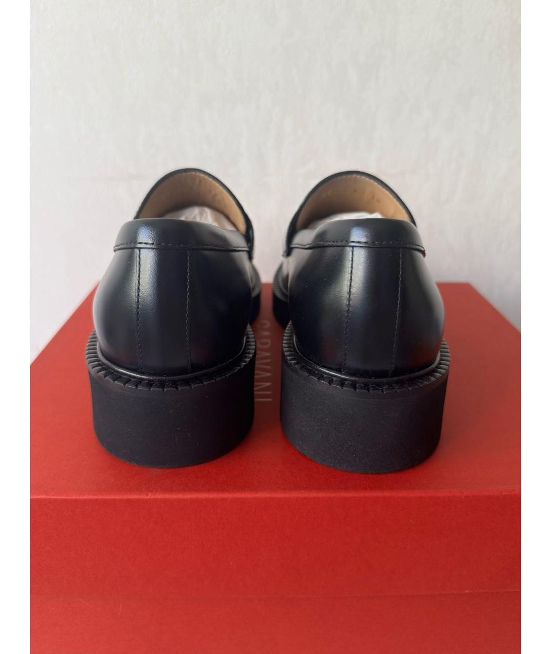 VALENTINO Черные кожаные лоферы, фото 2