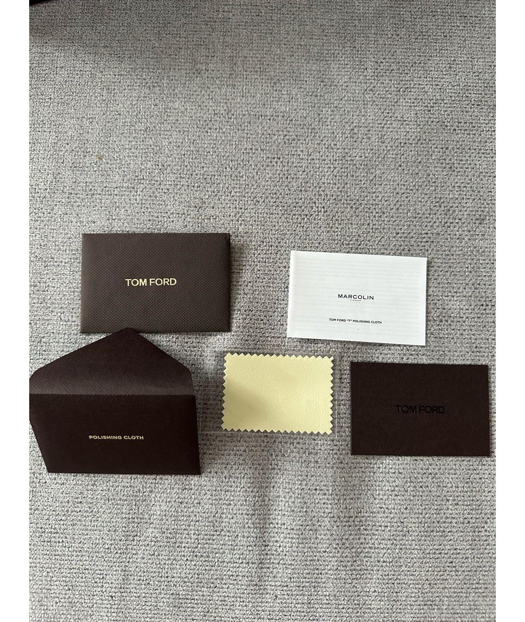 TOM FORD Коричневые пластиковые солнцезащитные очки, фото 6