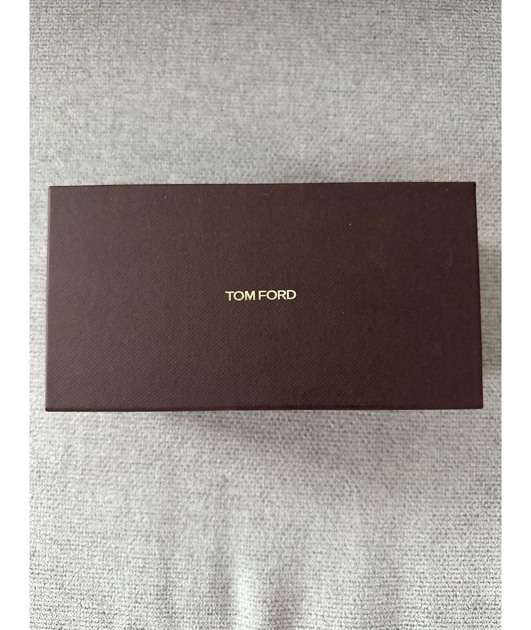 TOM FORD Коричневые пластиковые солнцезащитные очки, фото 4