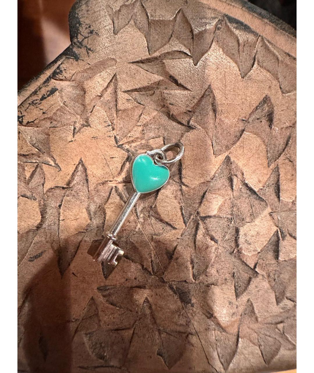 TIFFANY&CO Бирюзовый серебряный кулон, фото 7