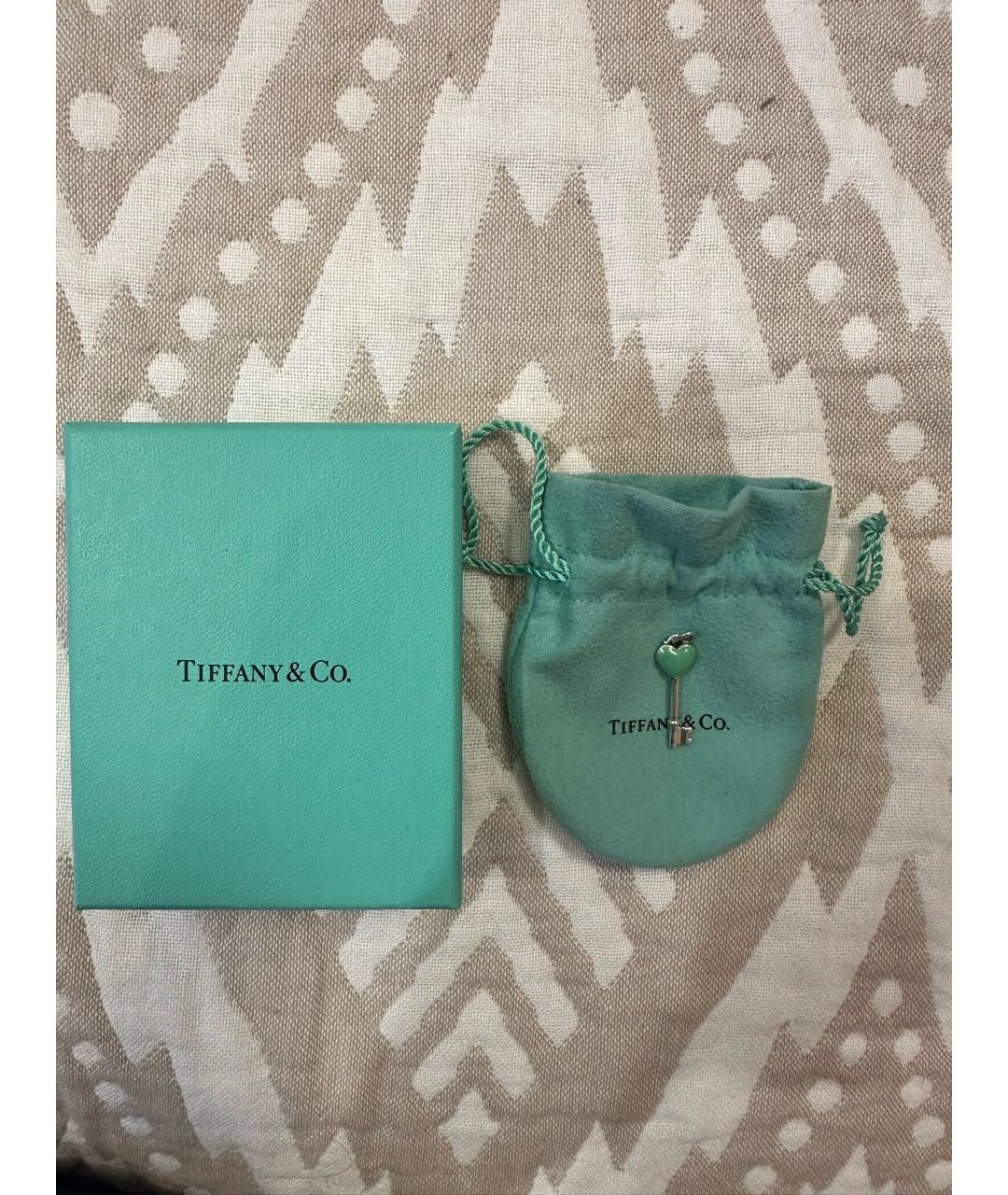 TIFFANY&CO Бирюзовый серебряный кулон, фото 6