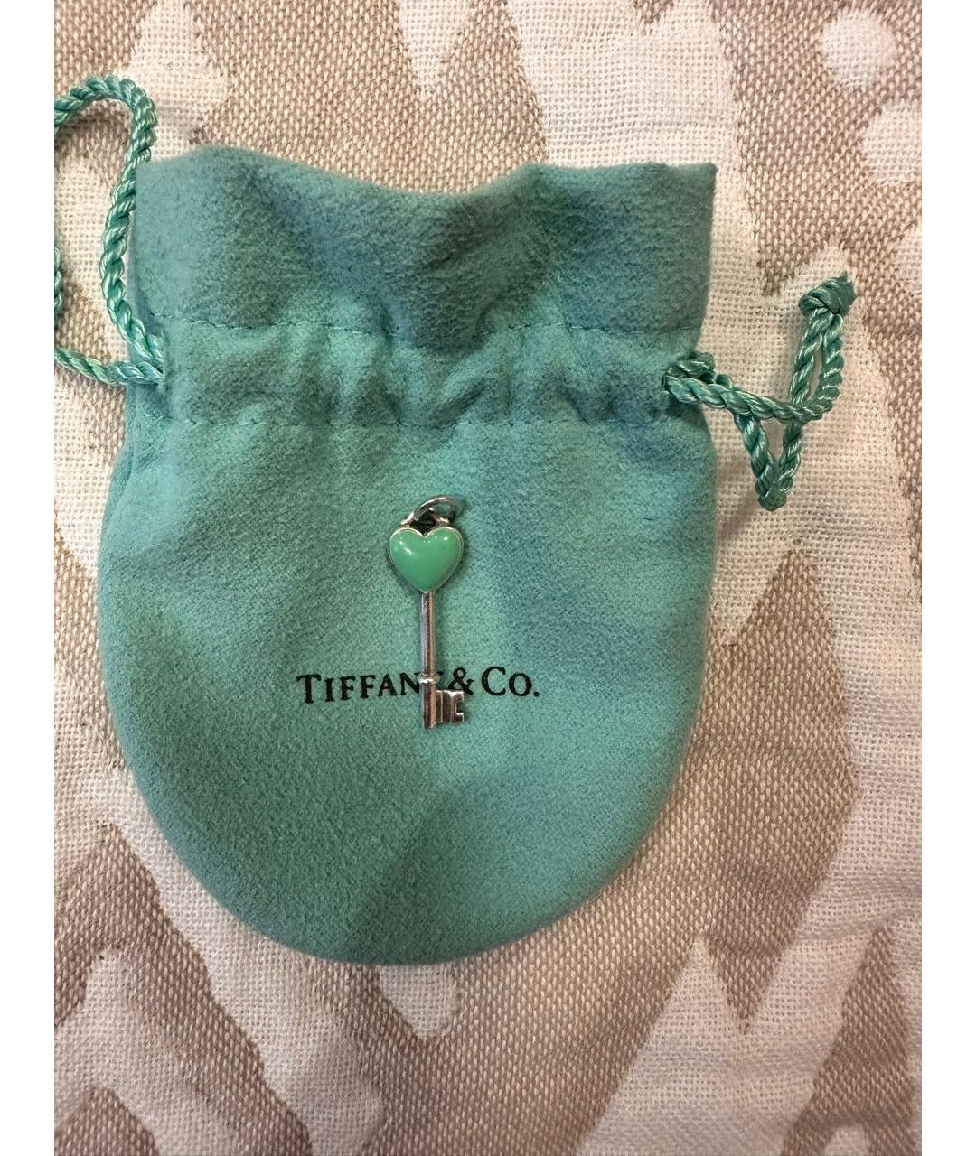 TIFFANY&CO Бирюзовый серебряный кулон, фото 5