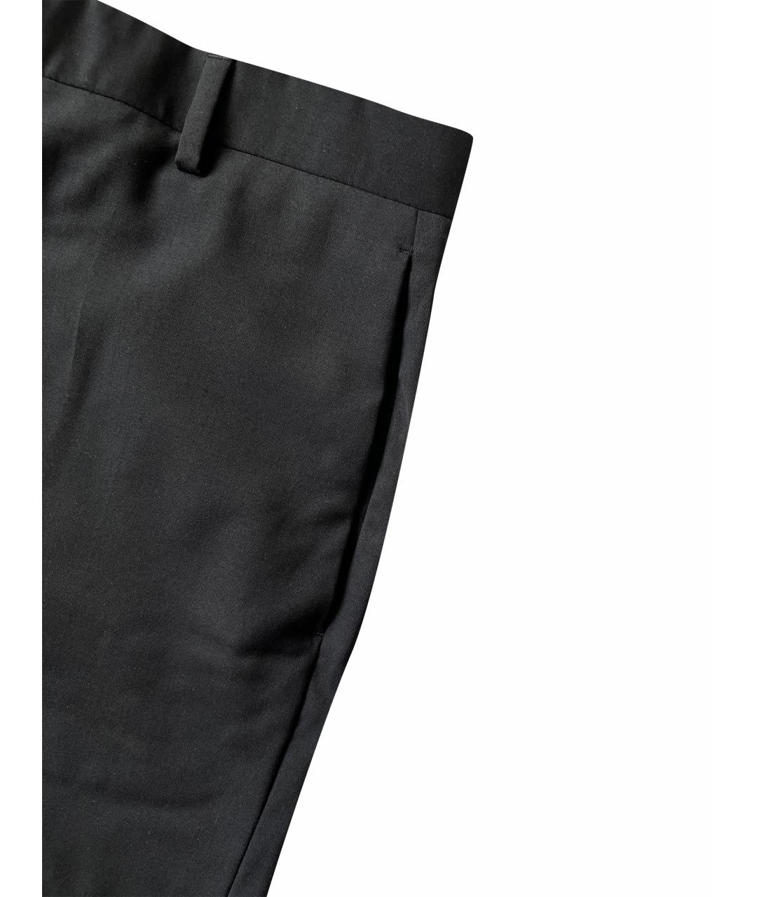 DIOR HOMME Черные шерстяные классические брюки, фото 15