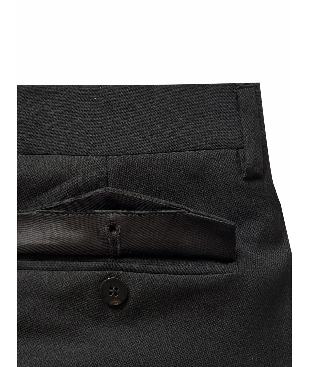 DIOR HOMME Черные шерстяные классические брюки, фото 13