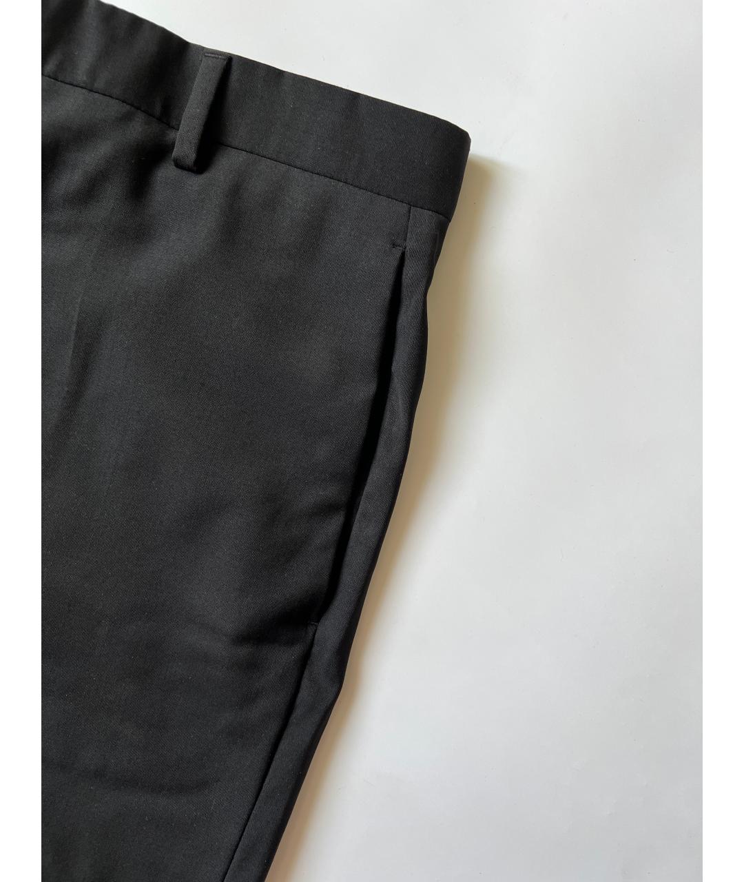 DIOR HOMME Черные шерстяные классические брюки, фото 4
