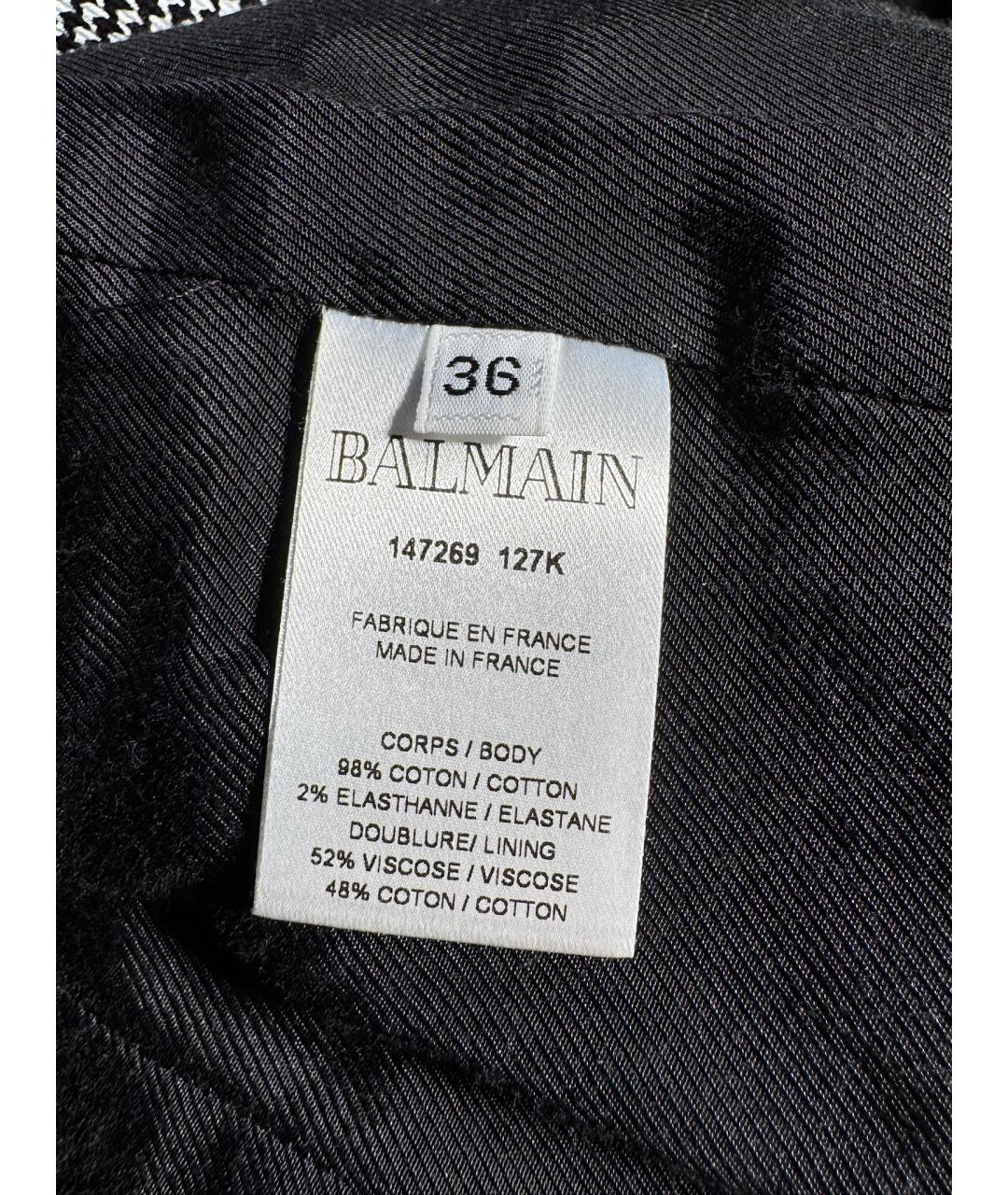 BALMAIN Серый хлопковый жакет/пиджак, фото 8