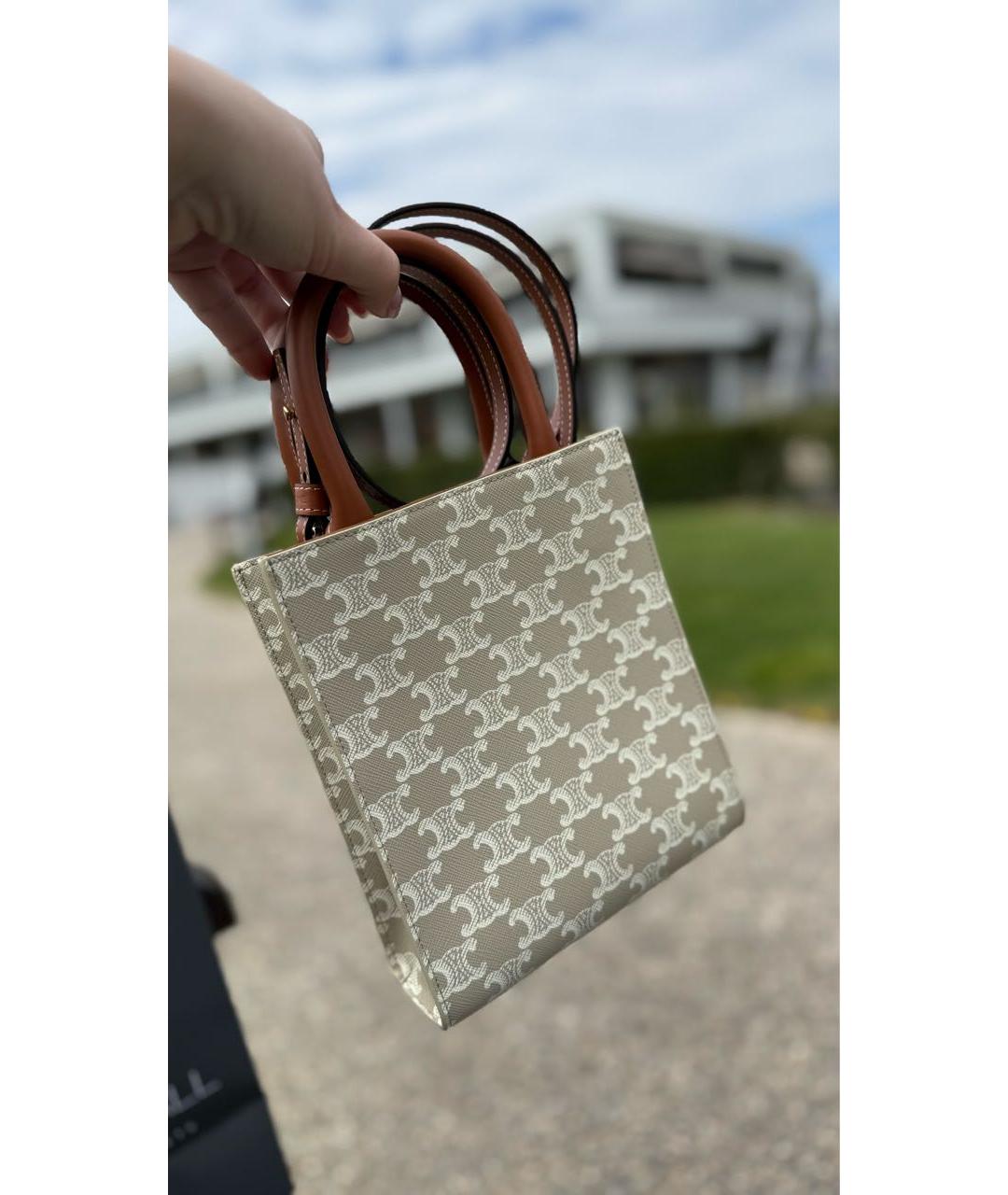 CELINE Бежевая сумка через плечо, фото 3