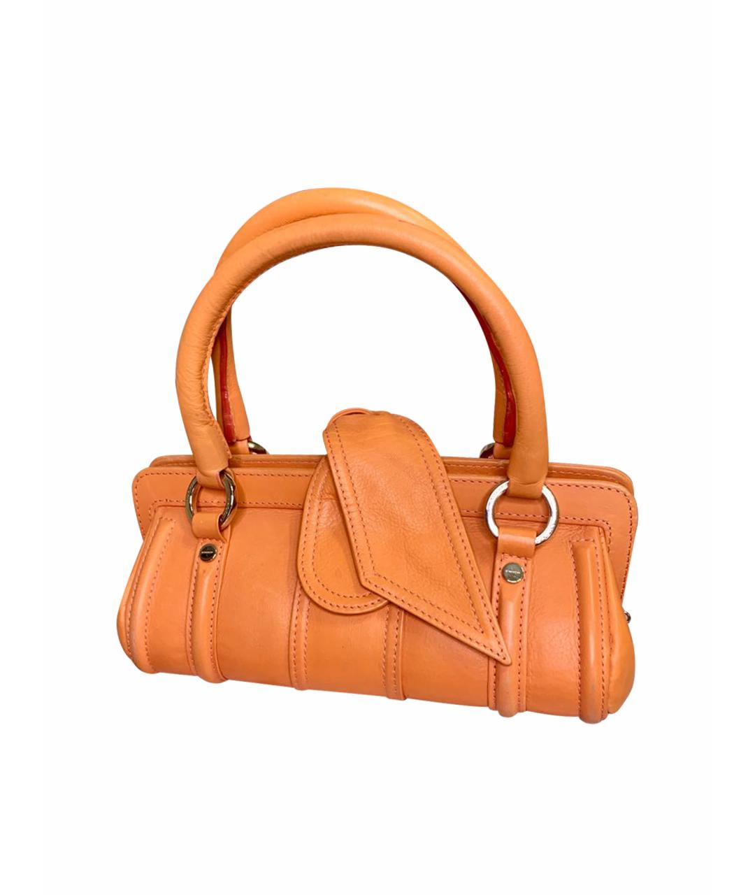 GIVENCHY Коралловая кожаная сумка с короткими ручками, фото 1