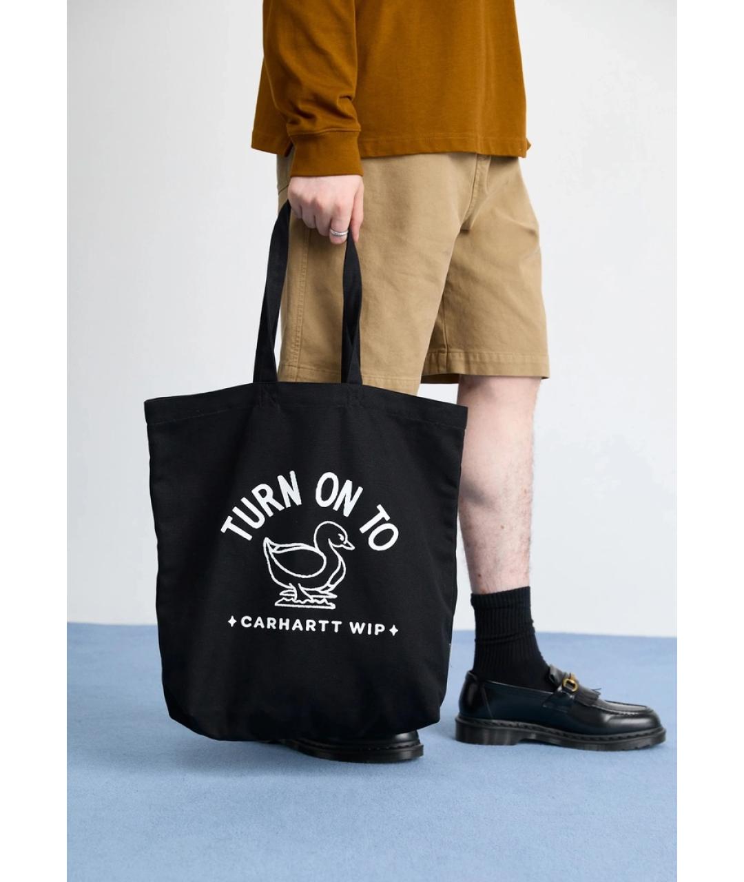 CARHARTT WIP Черная сумка тоут, фото 3