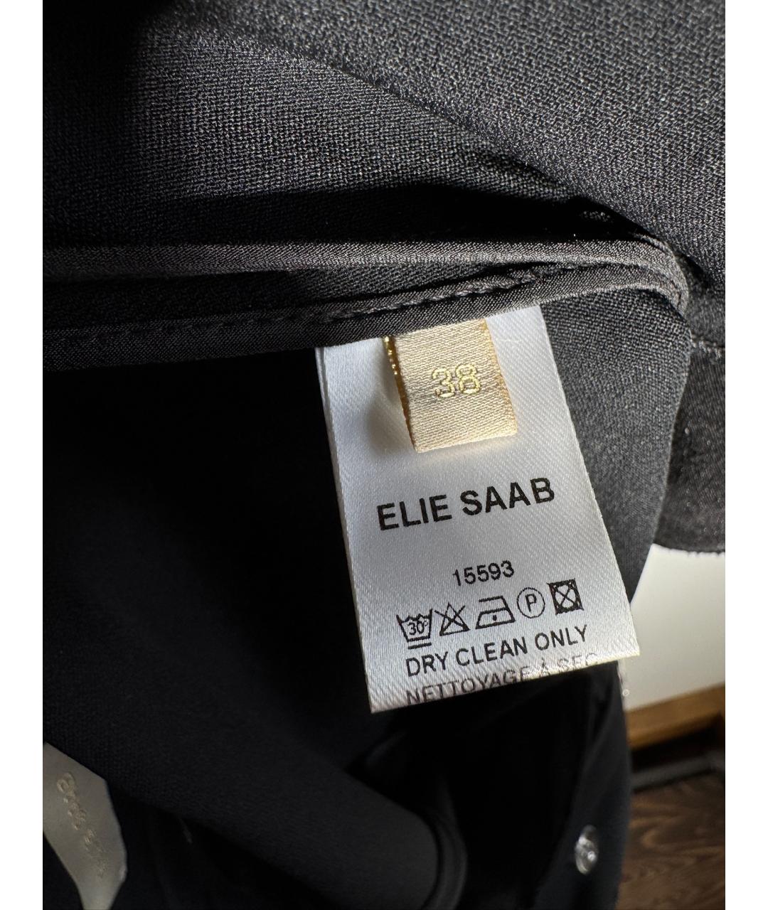ELIE SAAB Черные ацетатные кюлоты, фото 9
