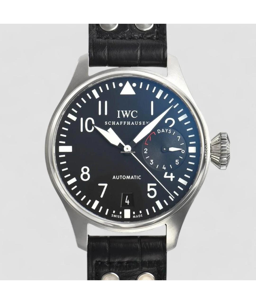 IWC Черные часы, фото 5