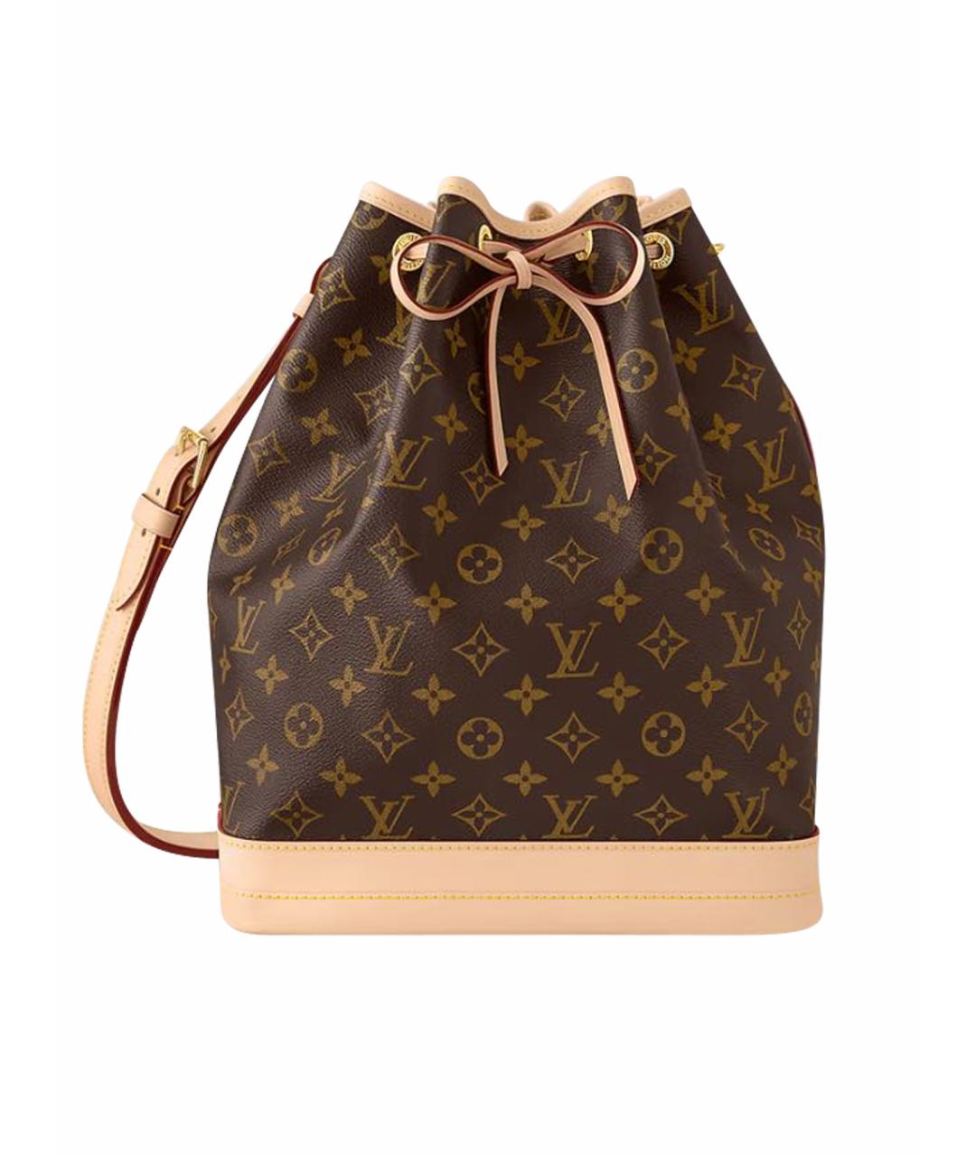 LOUIS VUITTON Коричневая кожаная сумка тоут, фото 1